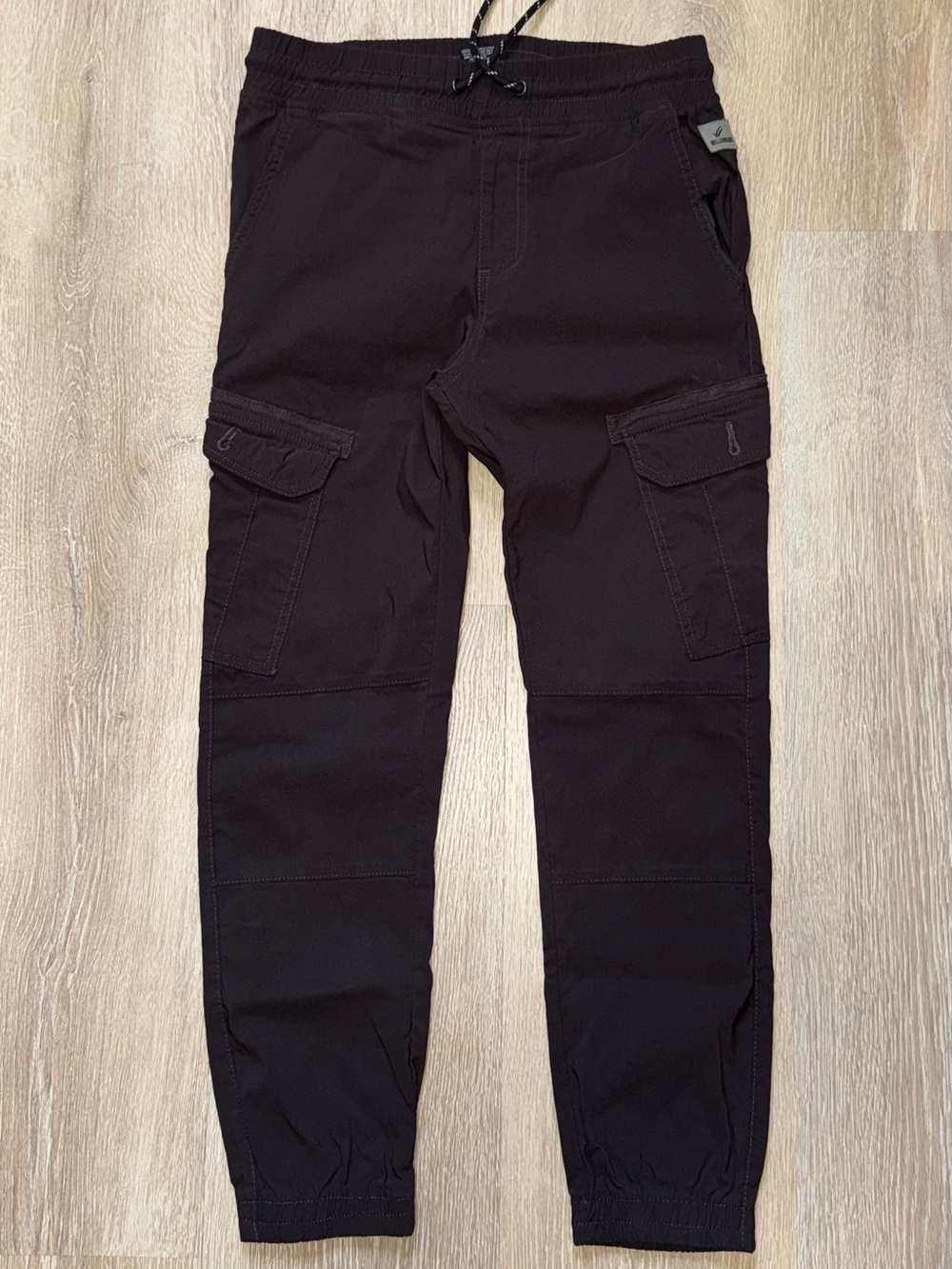 William Rast Men's Slim Fit Active Cargo Jogger Pants | Dark Bergundy | S |